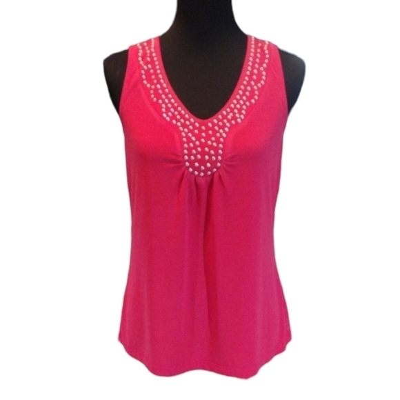 CAROLYN Taylor V Neck Sleeveless Top - Picture 3 of 5